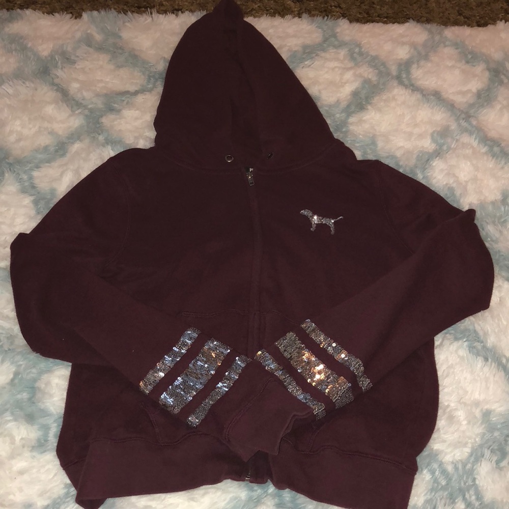 Maroon Victoria Secret jacket